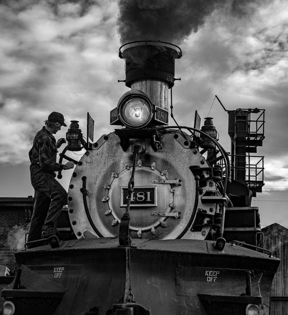 Train engineer on a K-36 Locomotive 481